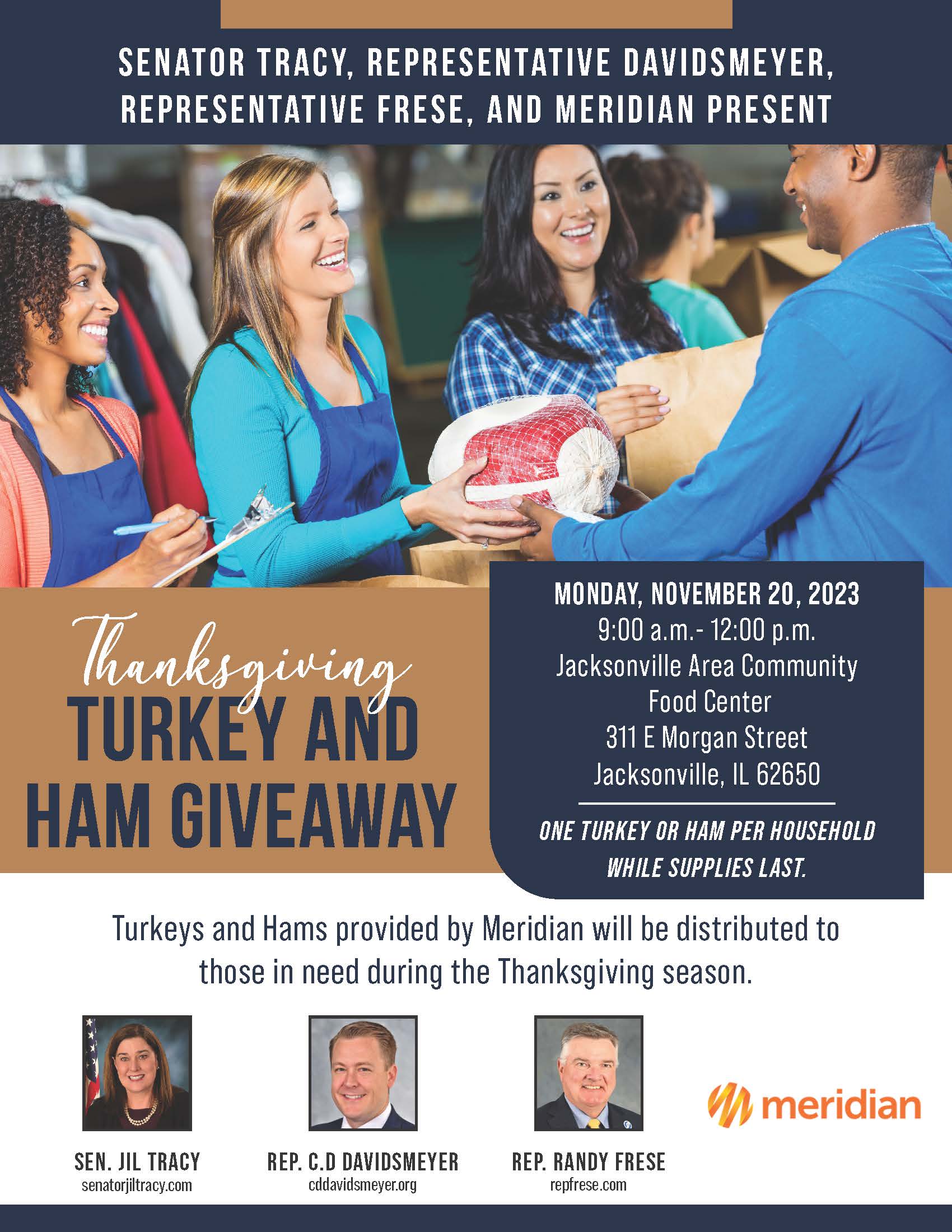 Thanksgiving Turkey and Ham Giveaway set for November 20