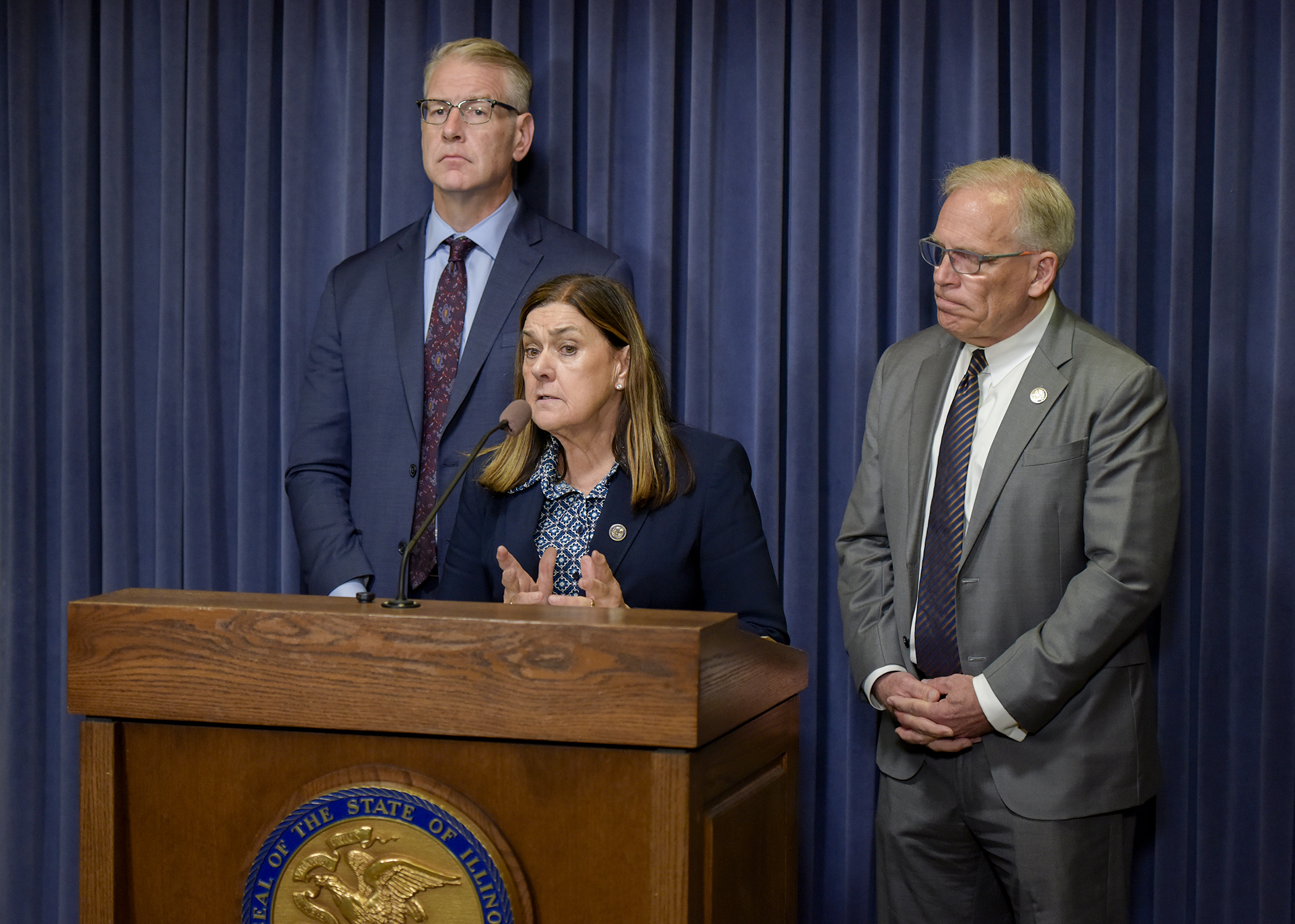 Senator Tracy Press Conference at the Capitol