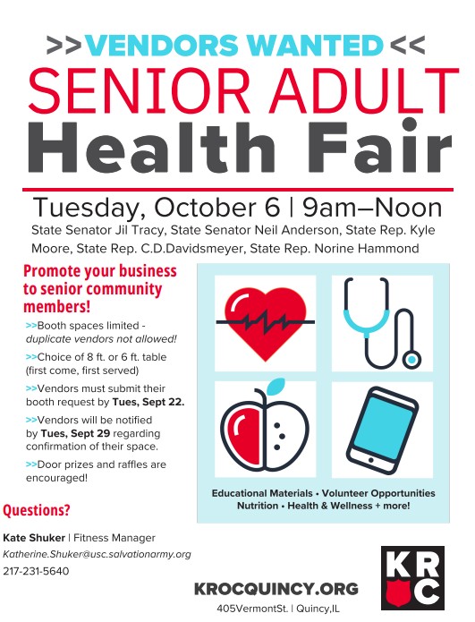 Senior Fair 2026 Vendors Wanted Form